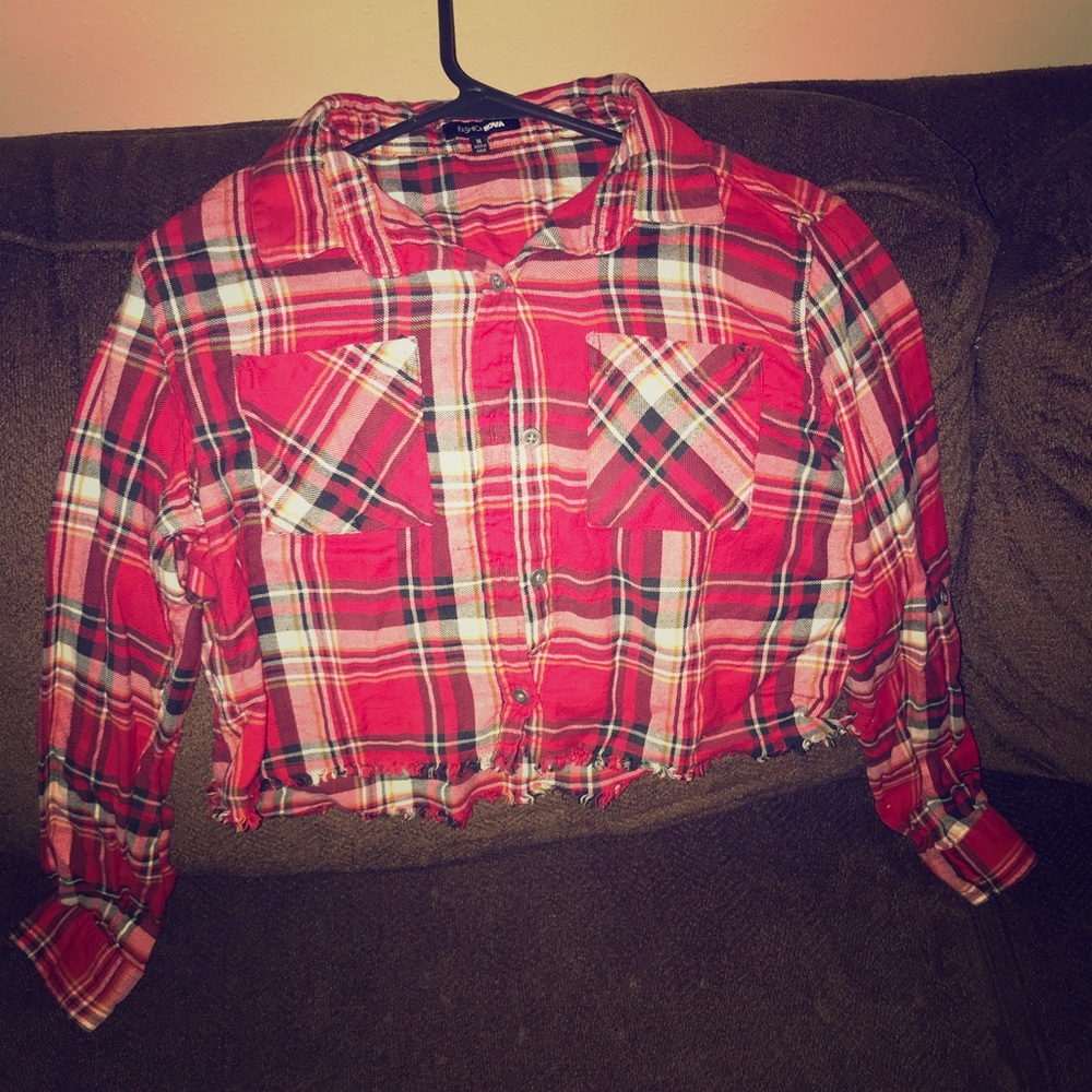 Fashion Nova Plaid crop top